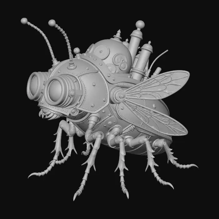 3D model for Clockwork Steampunk Beetle