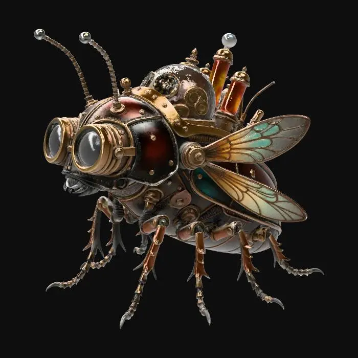 3D model for Clockwork Steampunk Beetle