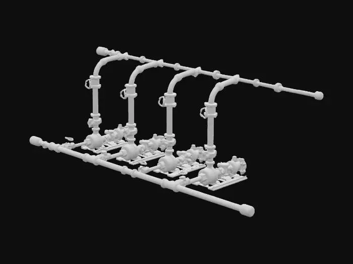 3D model for Pipe System Assembly