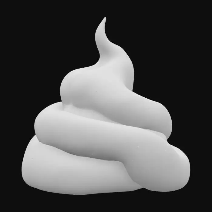 3D model for create several poos with a similar structure to them, but each have a different rarity: there is the standard poo, uncommon poo (green), rainbow poo, stinky poo, rare poo (blue and amethyst), sweetcorn poo (with pieces of sweetcorn in it), brainrot poo (with skibidi toilet and italian brainrot props in it), legendary poo, mega poo (2x the size of the other poo), mythic poo, sludgy poo, goofy poo (with a goofy face), fiery poo, golden poo, cursed poo (void) and divine poo (glowing white). make it so each poo has a special particle effect to them