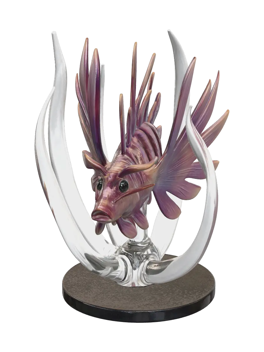 Realistic Lionfish - Spike 3D model, vytvořený pomocí AI