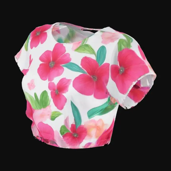 3D model for Women’s Cropped Top, #cloth