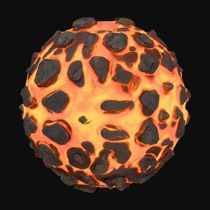 3D model for Lava Texture