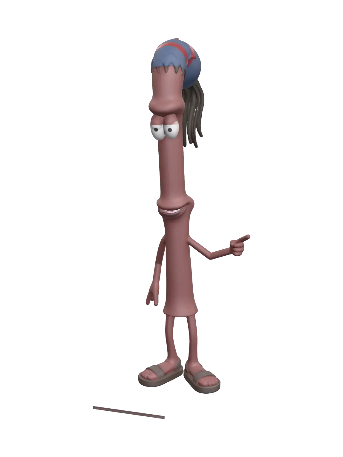 โมเดล 3D ของ Cinnamon Stick From Apple Jacks สร้างโดย AI