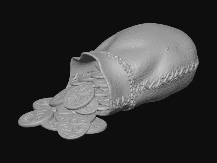 3D model for Bag of Gold Coins