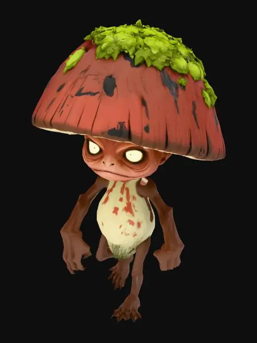 3D model for Evil Mushroom