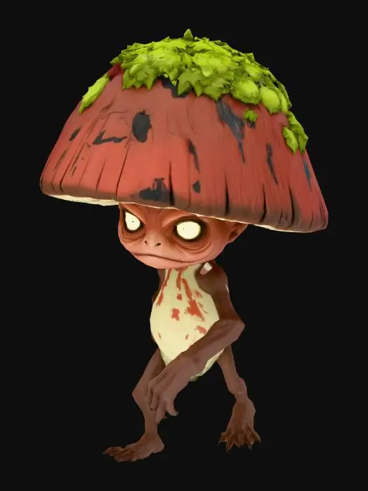 3D model for Evil Mushroom