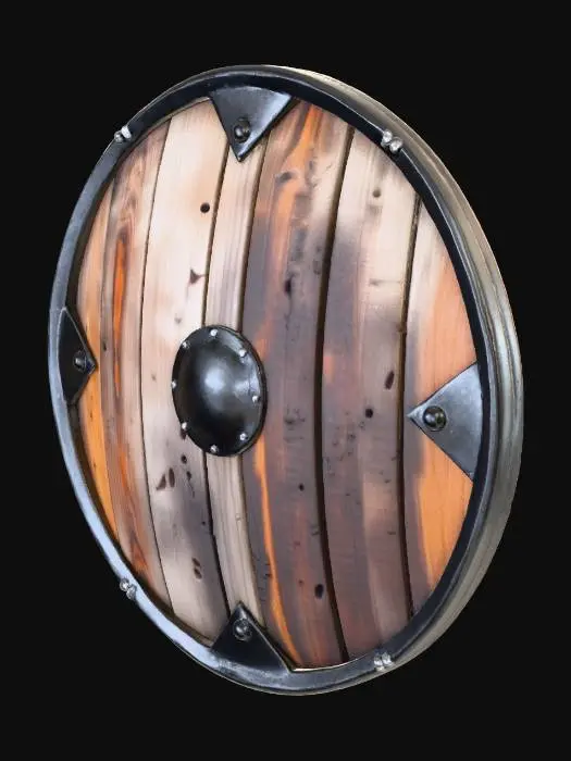3D model for Wooden Shield