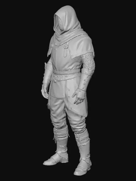 3D model for Hooded Wanderer