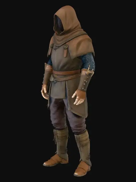 3D model for Hooded Wanderer