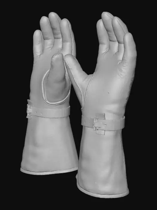 3D model for Leather Gauntlets