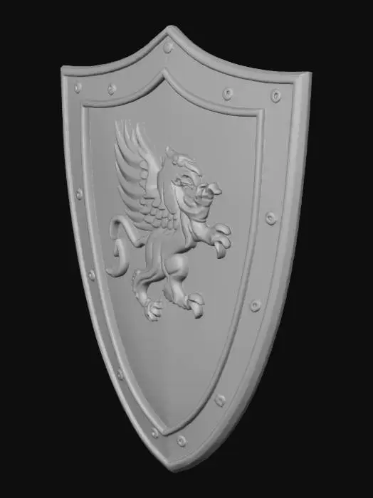 3D model for Griffin Shield - Heroes of might and magic 3