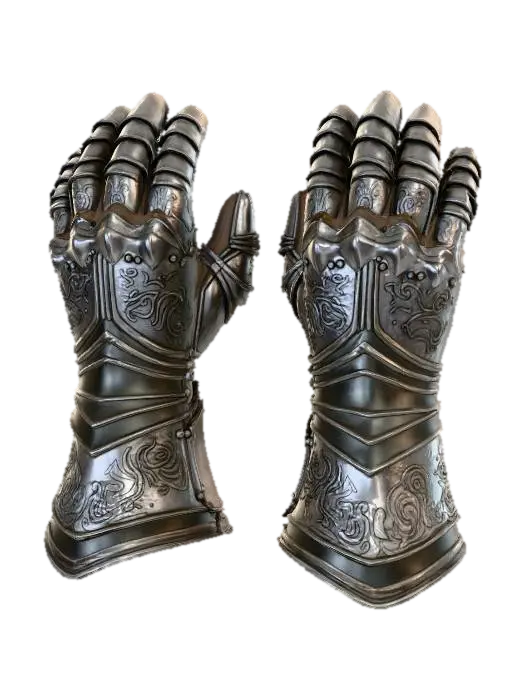 Iron Knight Gloves 的 AI 生成 3D 模型