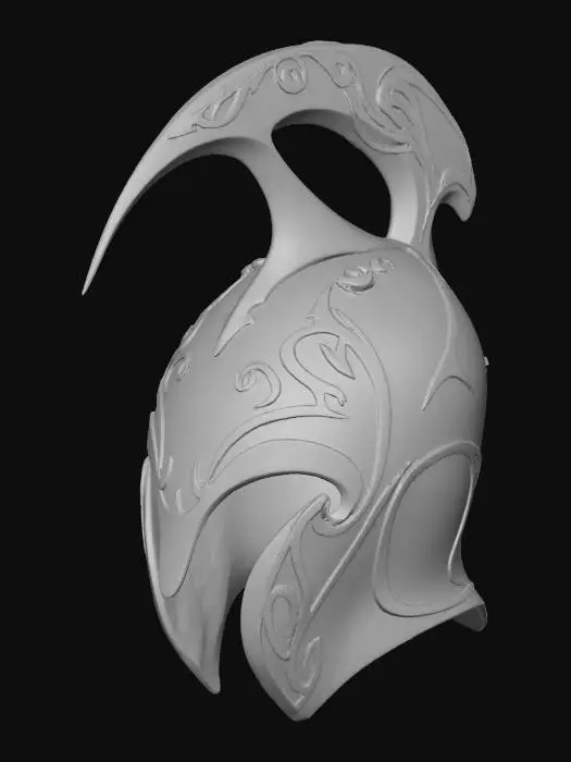 3D model for High Elven War Helm - Lord of the rings