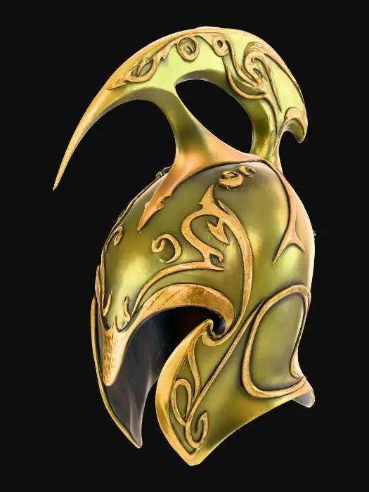3D model for High Elven War Helm - Lord of the rings