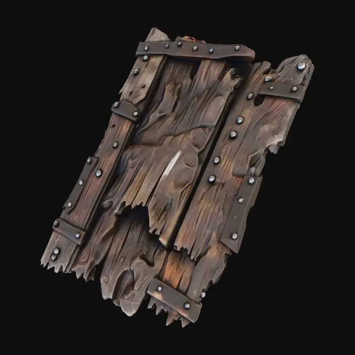 3D model for Wooden Shield