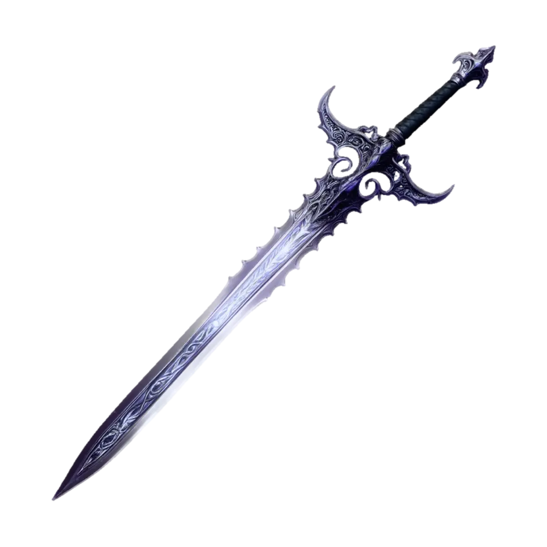 Violet Wraithblade - Epic-3D-modell, genererad av AI