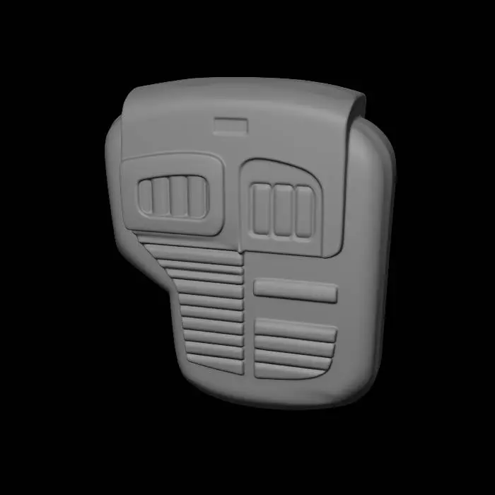 3D model for Retro computer chip pin