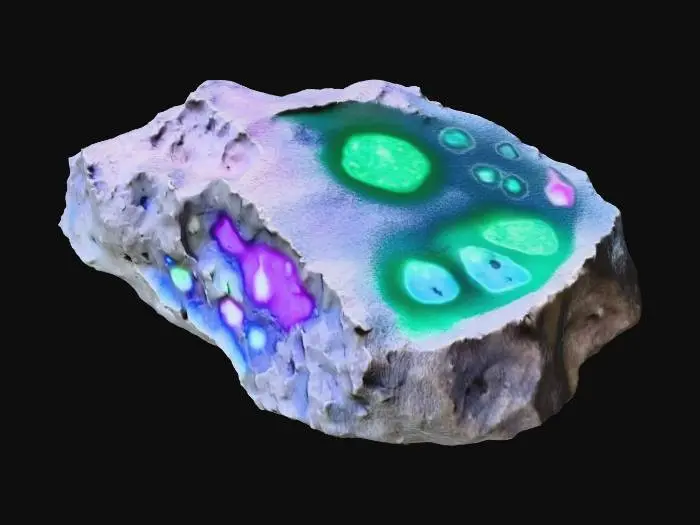 3D model for Single ore vain for rpg videogame