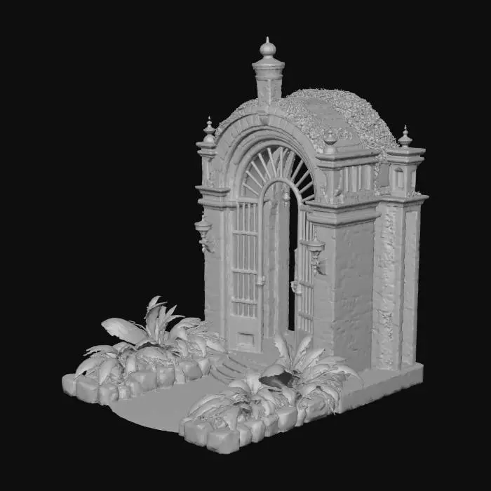 3D model for Dark fantasy greenhouse