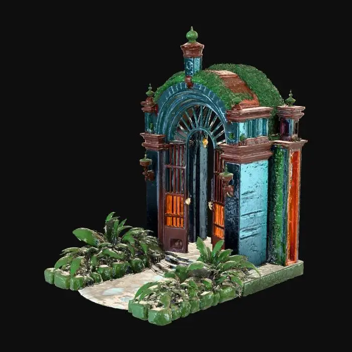 3D model for Dark fantasy greenhouse
