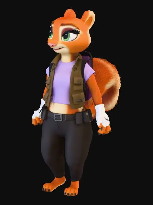 3D model for Adventurous Squirrel Zootopia.