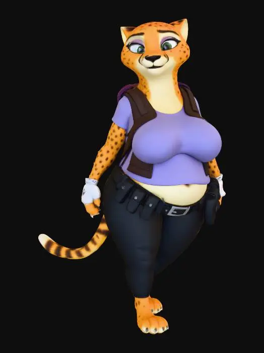 3D model for Leopard in Urban Attire Zootopia