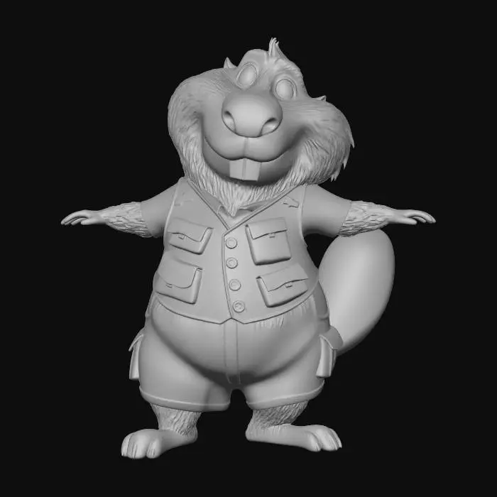 3D model for Female Beaver Explorer Zootopia.