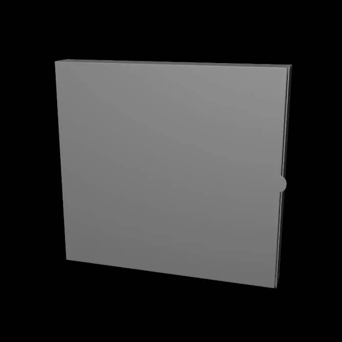 3D model for Pizza Box with Veggie Border