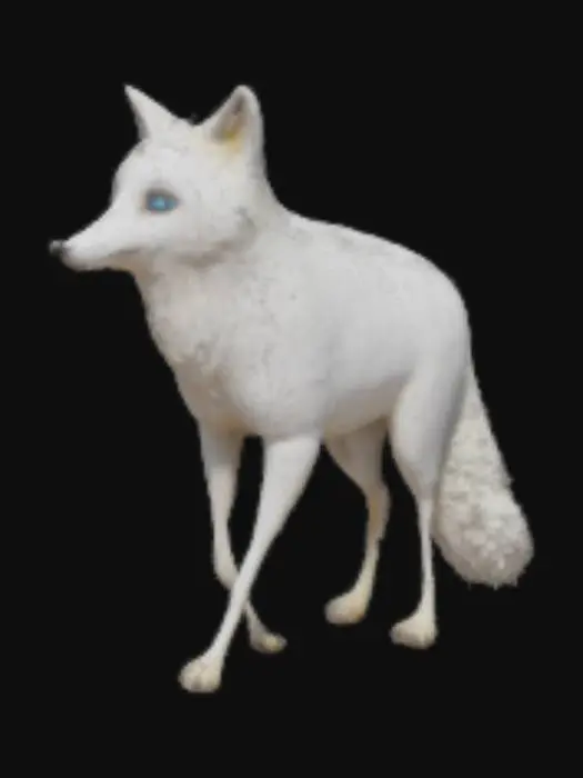 3D model for artic fox walking stance 