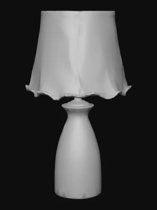 3D model for single piece of furniture for a backrooms game, lamp, realistic, rough