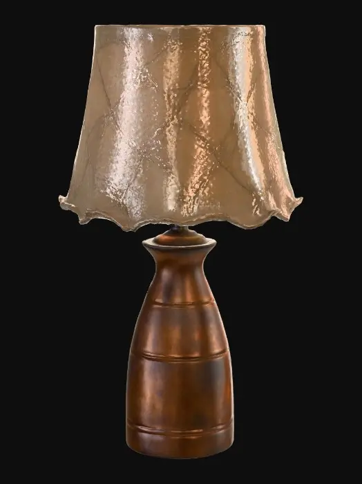 3D model for single piece of furniture for a backrooms game, lamp, realistic, rough