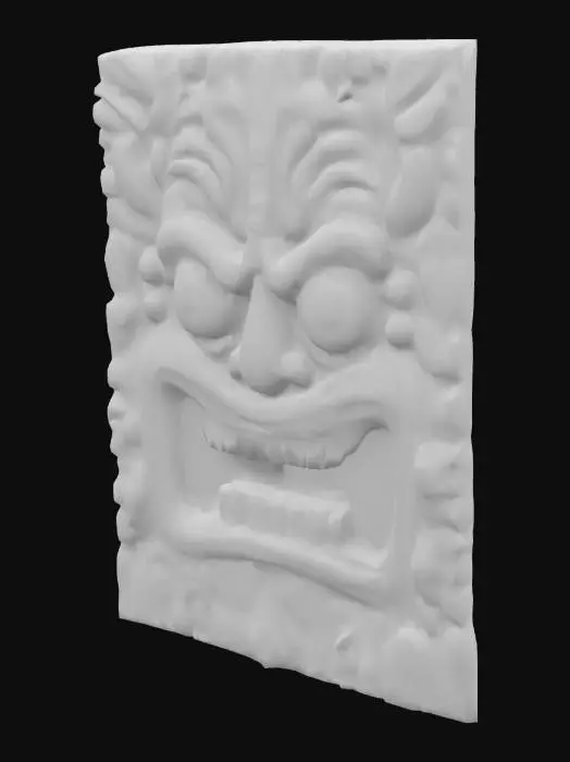 3D model for tiki idol relief
