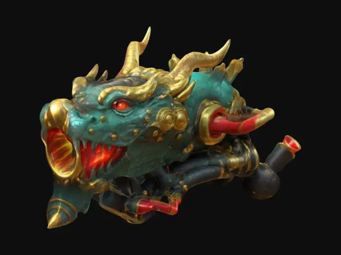 3D model for Cannon_quad_uv