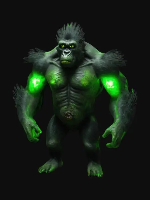 3D model for Gorilla_zombie