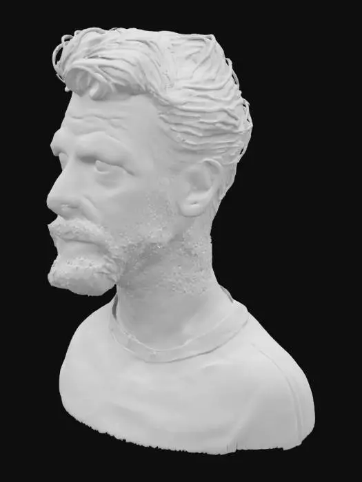 3D model for Ultra realistic portrait of a young Ron Perlman 