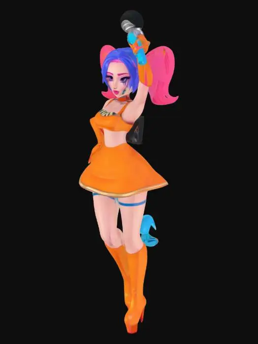 3D model for Pop Star Performer