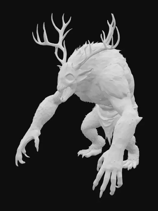 3D model for Antlered Beast