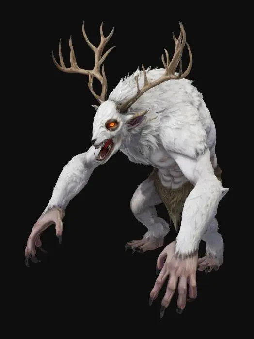 3D model for Antlered Beast