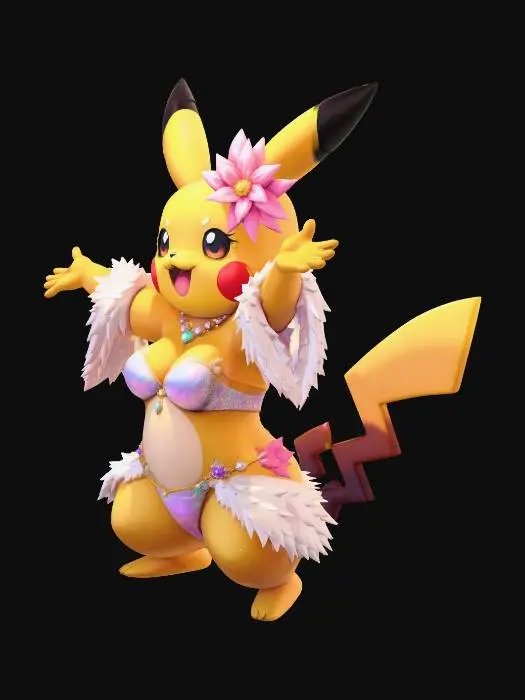 3D model for Sparkling Pikachu Stage Diva