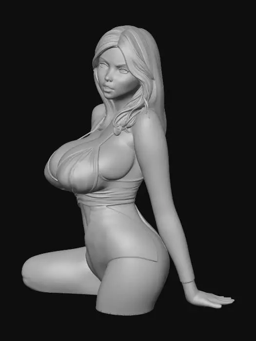 3D model for Cow-Print Bikini Portrait