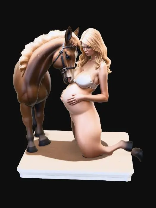 3D model for Maternity Moments with a Horse