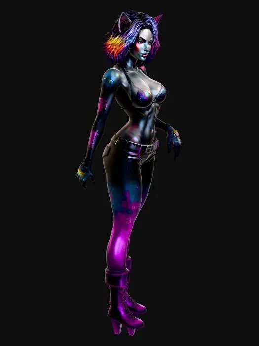 3D model for Chromatic Alley Cat