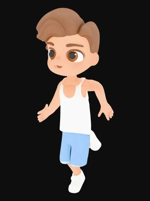 3D model for Animated Character in T-Pose