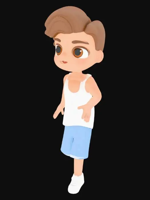 3D model for Animated Character in T-Pose