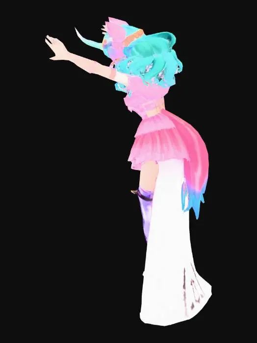 3D model for Mika Yumi (OC Princesa Unicórnio VTuber)