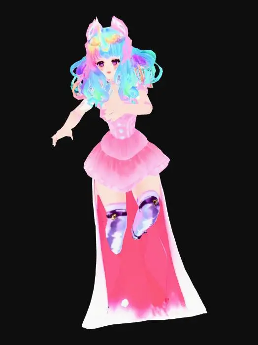 3D model for Mika Yumi (OC Princesa Unicórnio VTuber)
