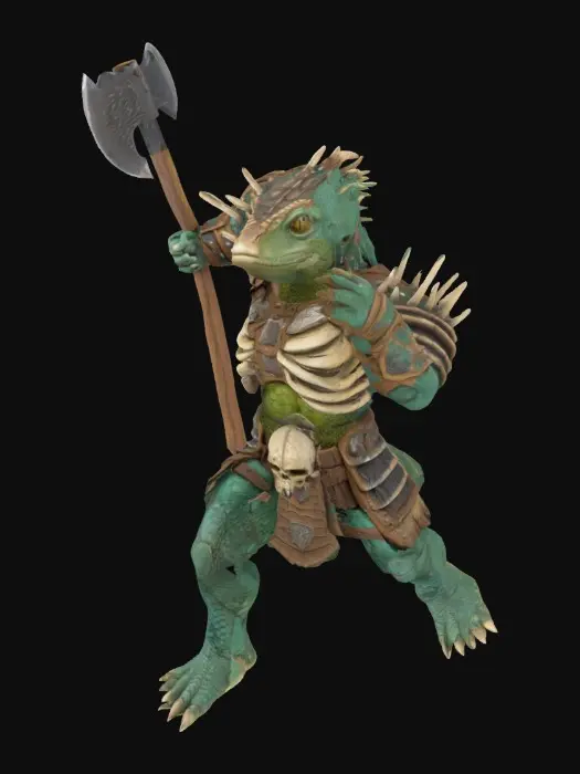 3D model for Lizard Warrior