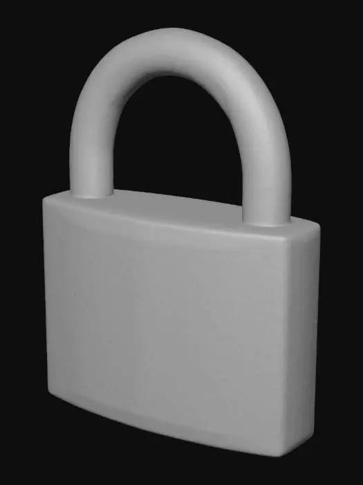 3D model for Lock Emoji