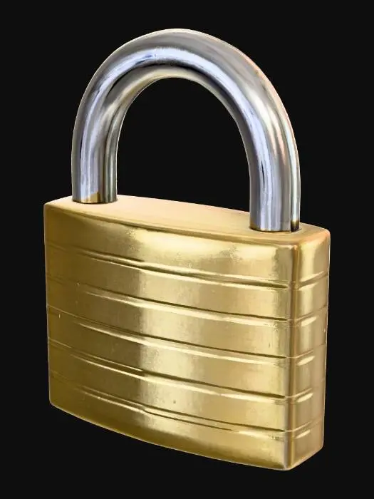 3D model for Lock Emoji